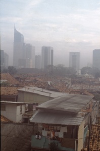View from my terrace, Jakarta, 2002.
